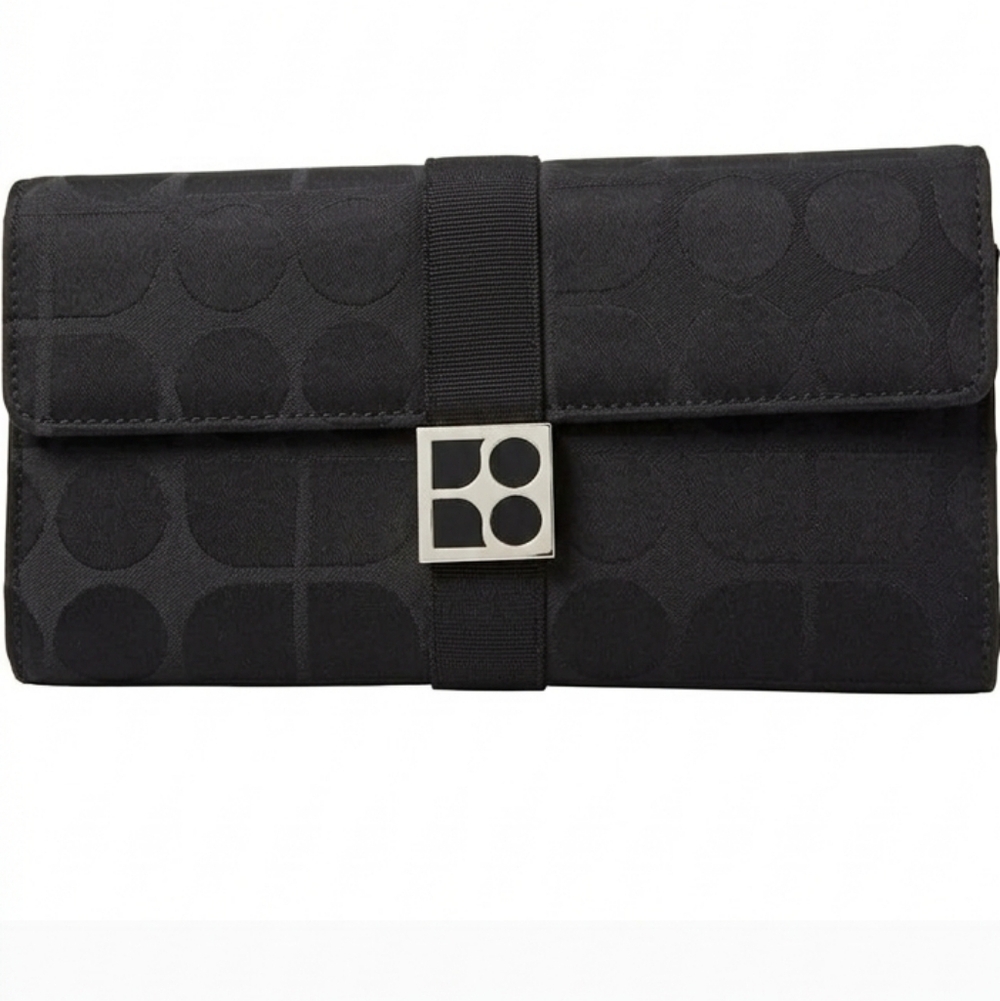 Kate Spade Vintage Black Trifold Wallet Leather